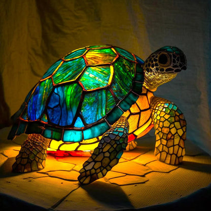 Glühzauber - Glas-in-Lood Stijl Dierenlampen Voor Betoverende Sfeer Lighting SEREIN