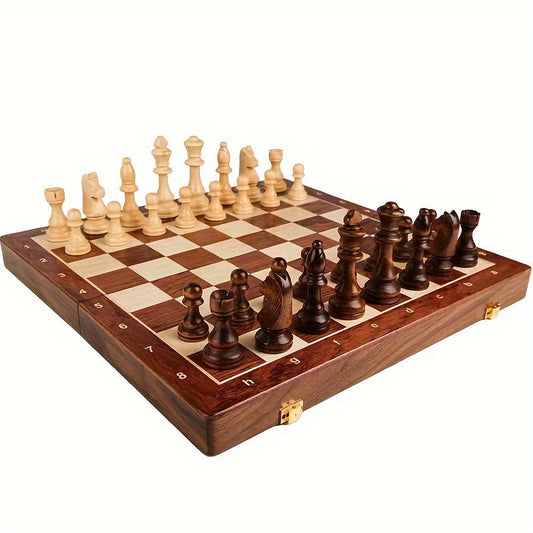 Houten Schaakset - Perfect voor Competitief Spel en Strategie