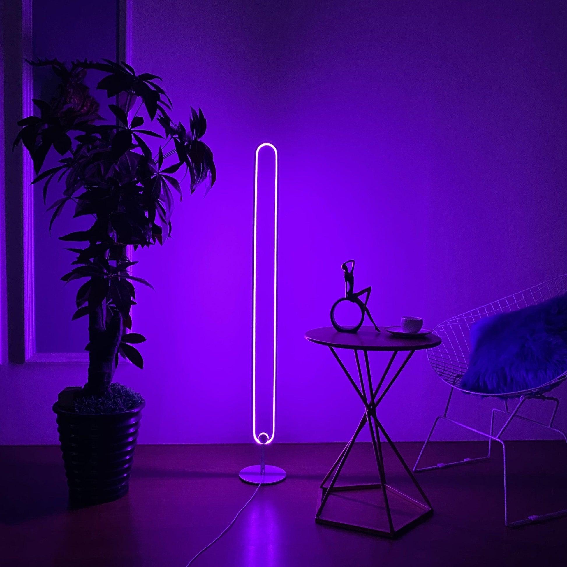 Infinity Staande LED Vloerlamp voor Elegante Interieurs