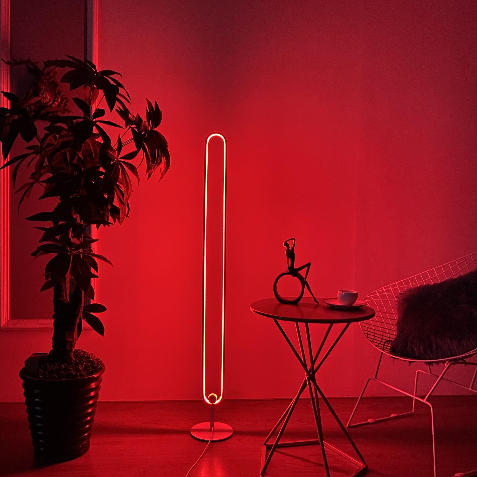Infinity Staande LED Vloerlamp voor Elegante Interieurs