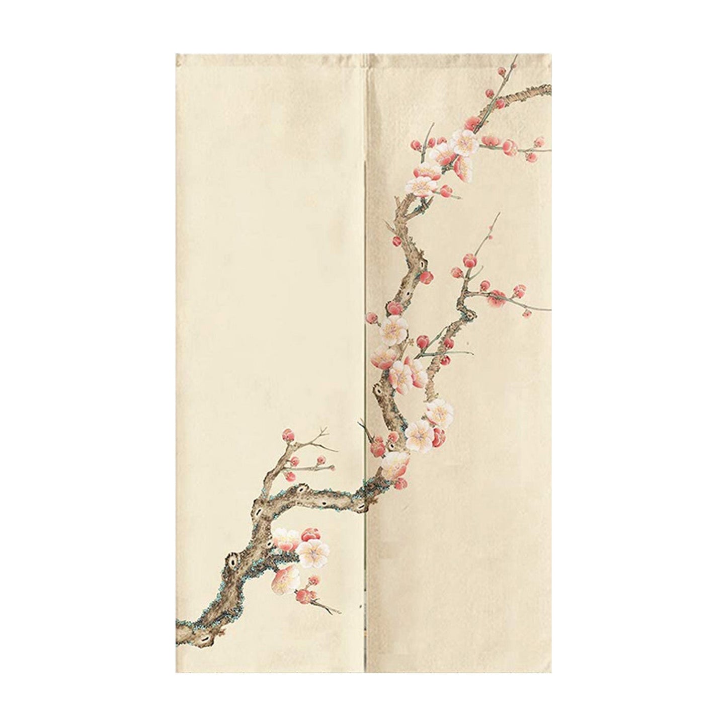 Kōmei - Japanse Bloemen Noren Deur Gordijn voor Decoratieve Privacy 85 x 140 cm