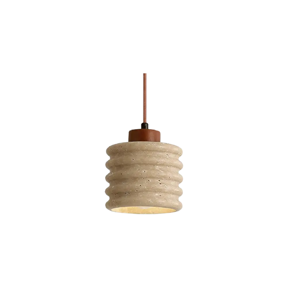 Kōmei - Japanse Hanglamp van Natuurlijke Steen voor Elegante Sfeer