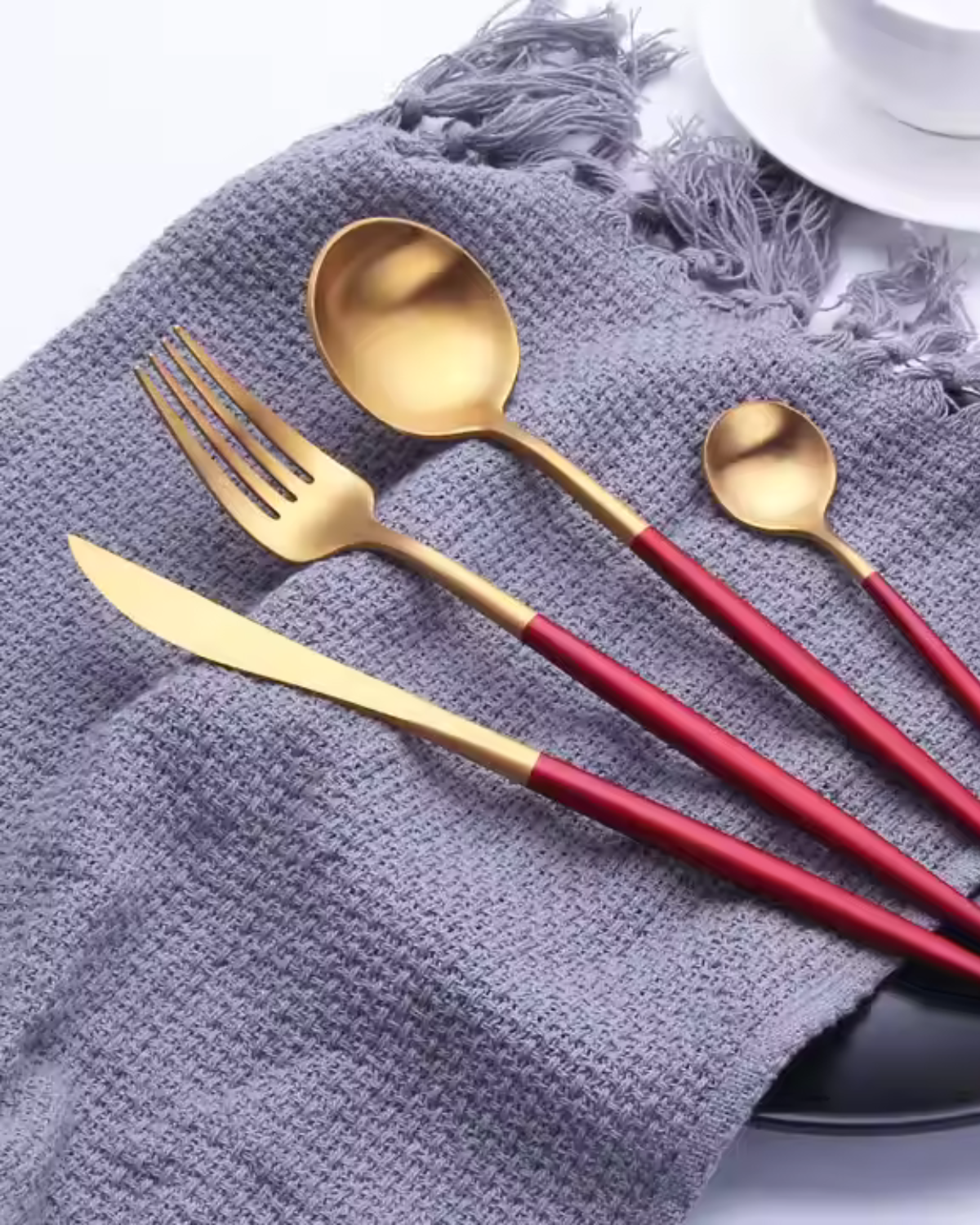 Lumino - Bestekset voor Elegante Diners Rood