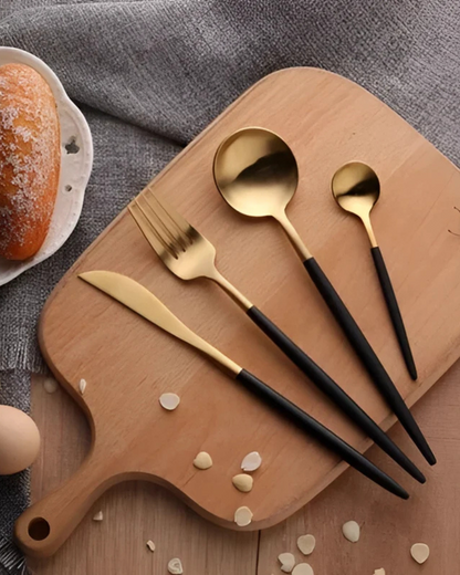 Lumino - Bestekset voor Elegante Diners Zwart