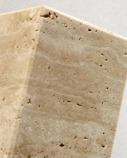 Lumino - Bloc Lamp van Natuursteen met Warme Gloed