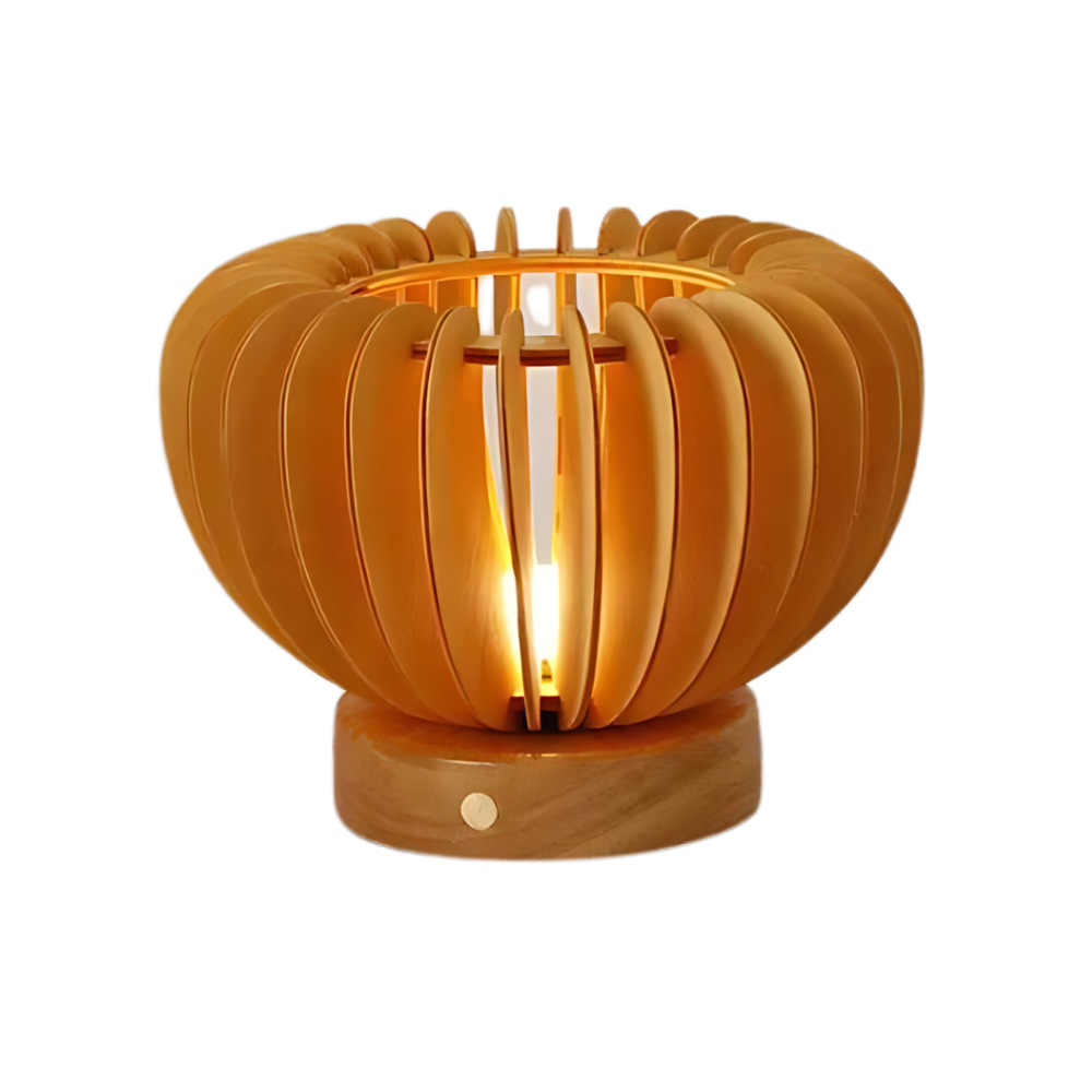 L'Éclat de Table Oplaadbare Houten Lamp met Vintage Ontwerp