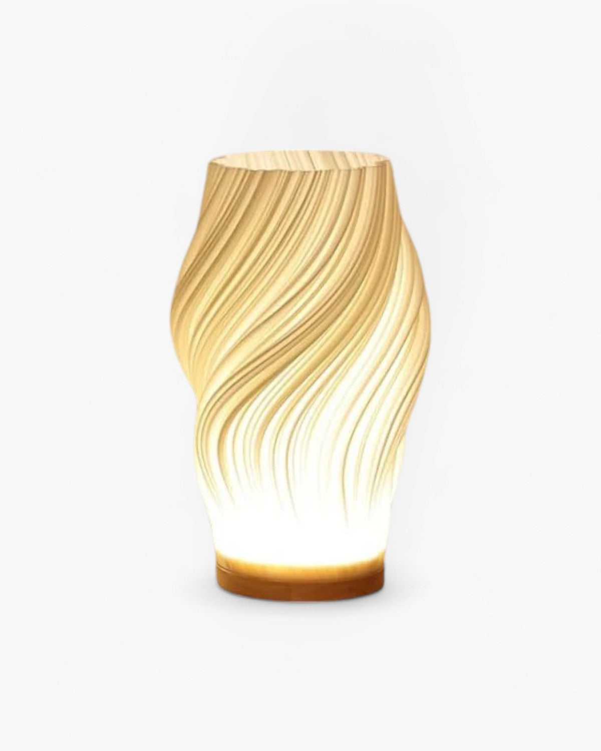 Saoel – 'Wavy' Sculpted 3D Golf Geprinte Tafellamp