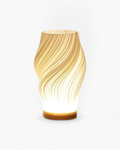 Saoel – 'Wavy' Sculpted 3D Golf Geprinte Tafellamp