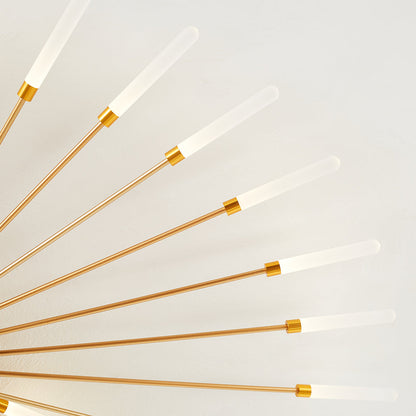 Nørdix - Moderne Vuurwerk LED Plafondlampen Zwart Goud Woonkamer SEREIN