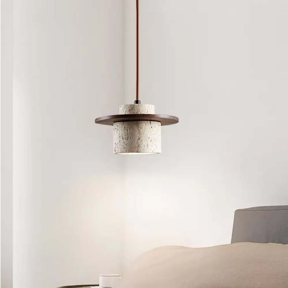 Lumino - Beton en Hout Hanglamp van Urban Light Design
