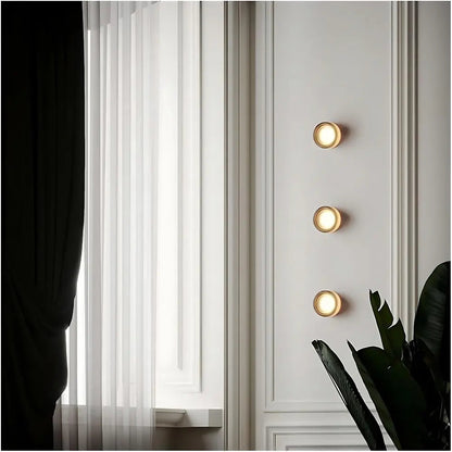 Lumino - Moderne Glazen Ronde Wandlamp