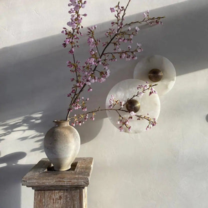 Lys & Ro - Wandlamp van Alabaster met Moderne Verlichting