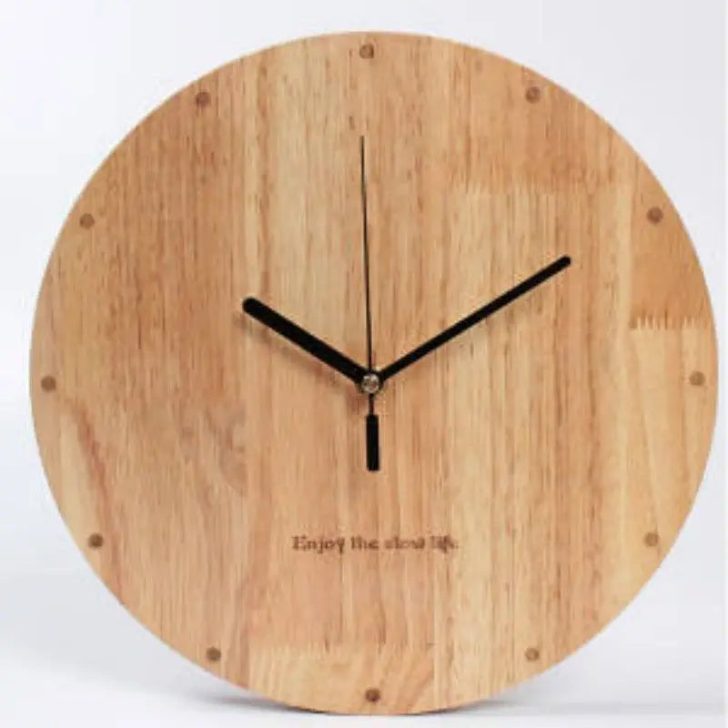 Moments - Minimalistische Bamboo Stille Wandklok Tempo 30cm