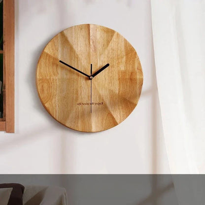 Moments - Minimalistische Bamboo Stille Wandklok