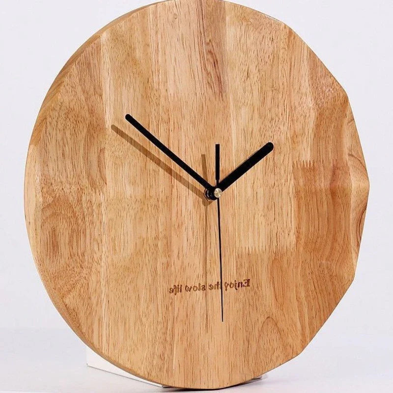 Moments - Minimalistische Bamboo Stille Wandklok