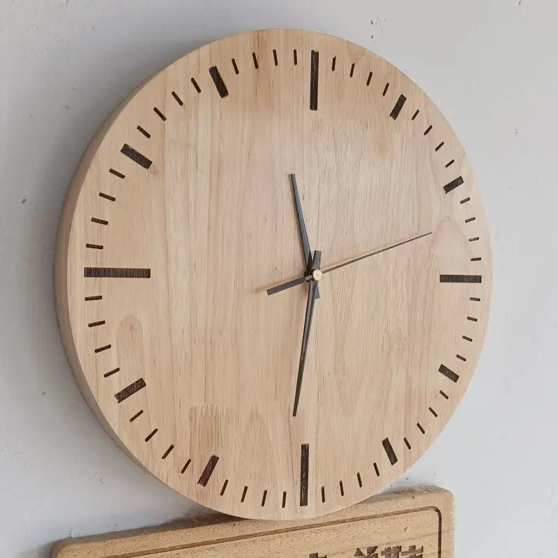 Moments - Minimalistische Bamboo Stille Wandklok Chrona 30cm
