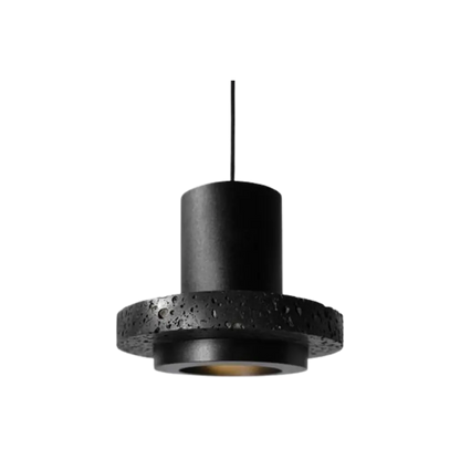 Morani Milano - Hanglamp van Luxe Zwart Natuursteen voor Modern Interieur ø18cm