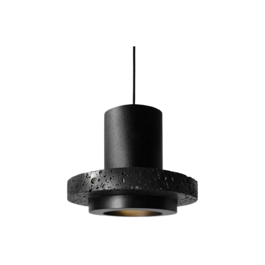 Morani Milano - Hanglamp van Luxe Zwart Natuursteen voor Modern Interieur ø18cm