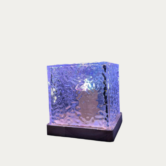 Nørdix - Noordlicht Lamp met Hout en 16 Kleuren Opties