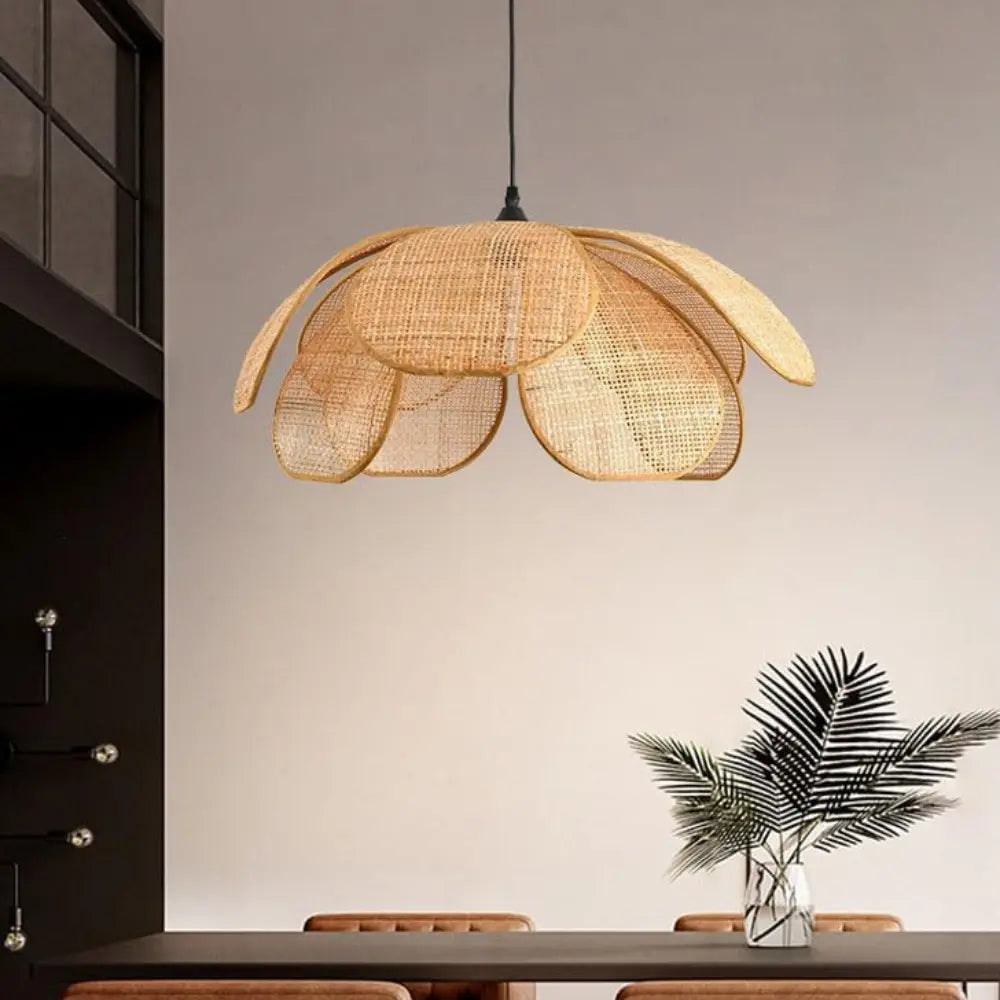 Nordlys - Lantern Rotan Bloem Hanglamp