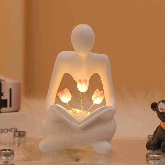 Resin Abstracte Elesso - Tulpen Nachtlamp | Elegante Slaapkamerdecoratie