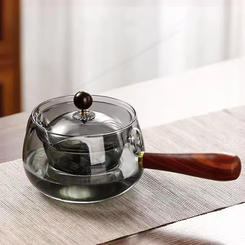 Rotary Glazen Theepot met Infuser voor Perfecte Thee SEREIN