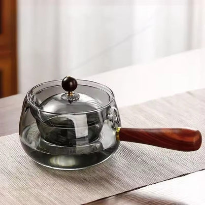 Rotary Glazen Theepot met Infuser voor Perfecte Thee SEREIN