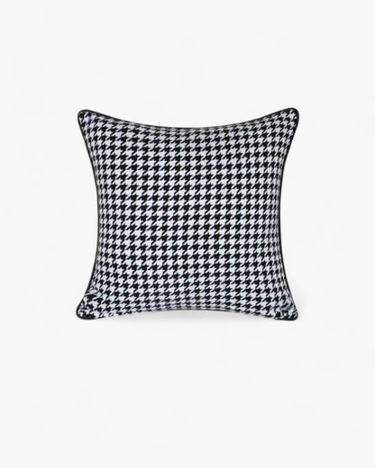 Soluna Home - Pied-de-Poule Kussenhoes voor Tijdloze Elegantie