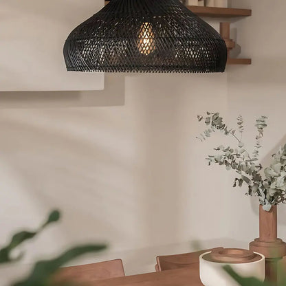 Stellar - Elegante Rieten Hanglamp voor Japandi Interieur