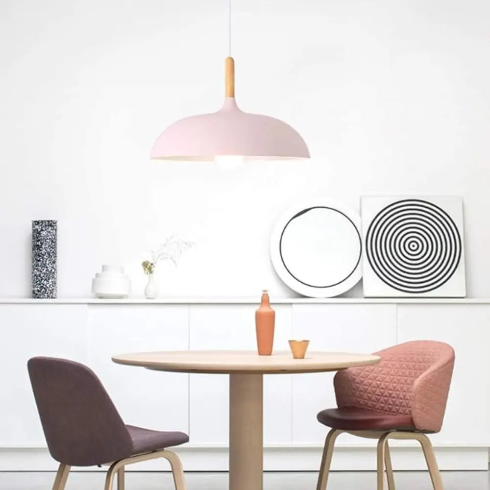 Stellar - Retro Roze Scandinavische Hanglamp