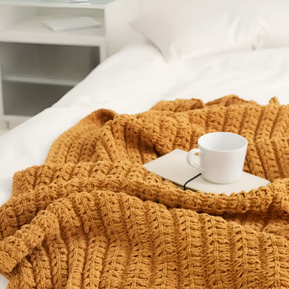 Vintage Chunky Knit Deken