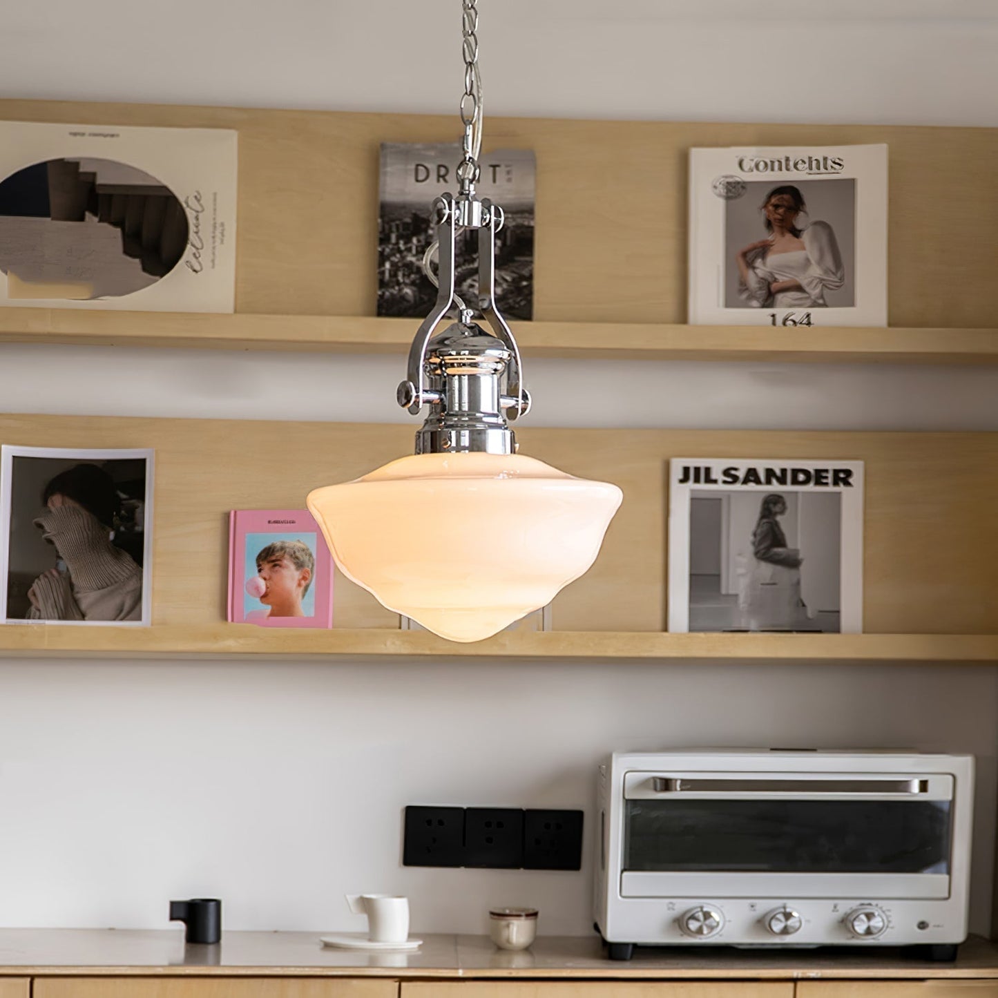 Yoté - Retro Vintage Schoolgebouw Hanglamp
