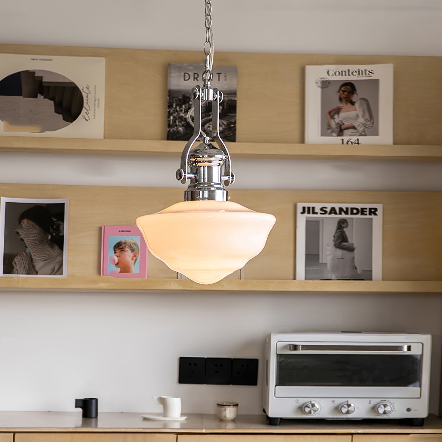 Yoté - Retro Vintage Schoolgebouw Hanglamp