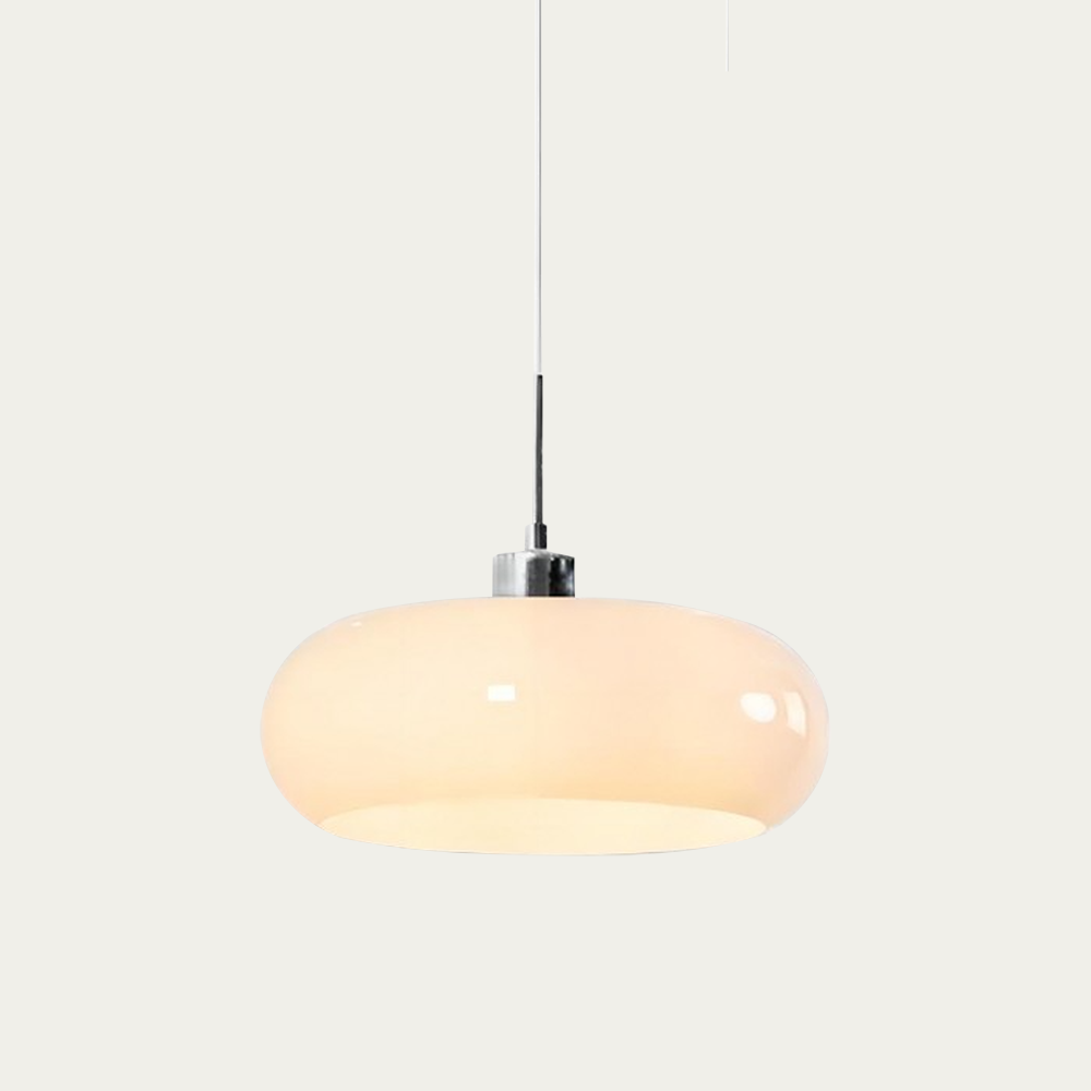 Kieran Bauhaus glazen hanglamp Wit