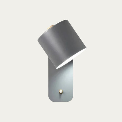 Vasquez Draaibare cilinderwandlamp Grijs