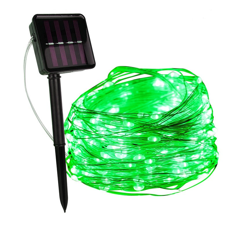 Solar Tuinverlichting LED Sprookjeslichtjes – Waterdichte Touwverlichting voor Tuin en Patio, Zonne-energie Aangedreven, 5-30 Meter Groen