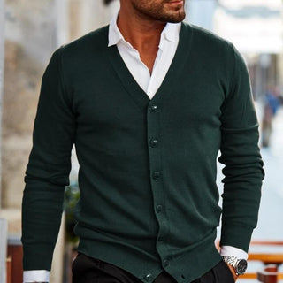 Zipari Vest - Casual Cardigan voor heren Donkergroen