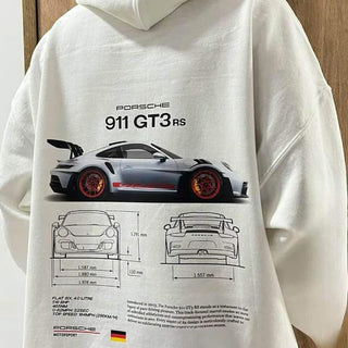Heren Hoodie Klassieke 911 GT3RS Fleece Katoen hoodie