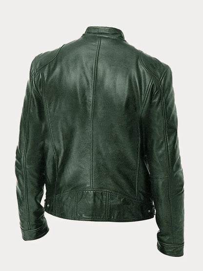 Dervaux | Stoere leren bikerjas in meerdere kleuren