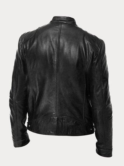 Dervaux | Stoere leren bikerjas in meerdere kleuren