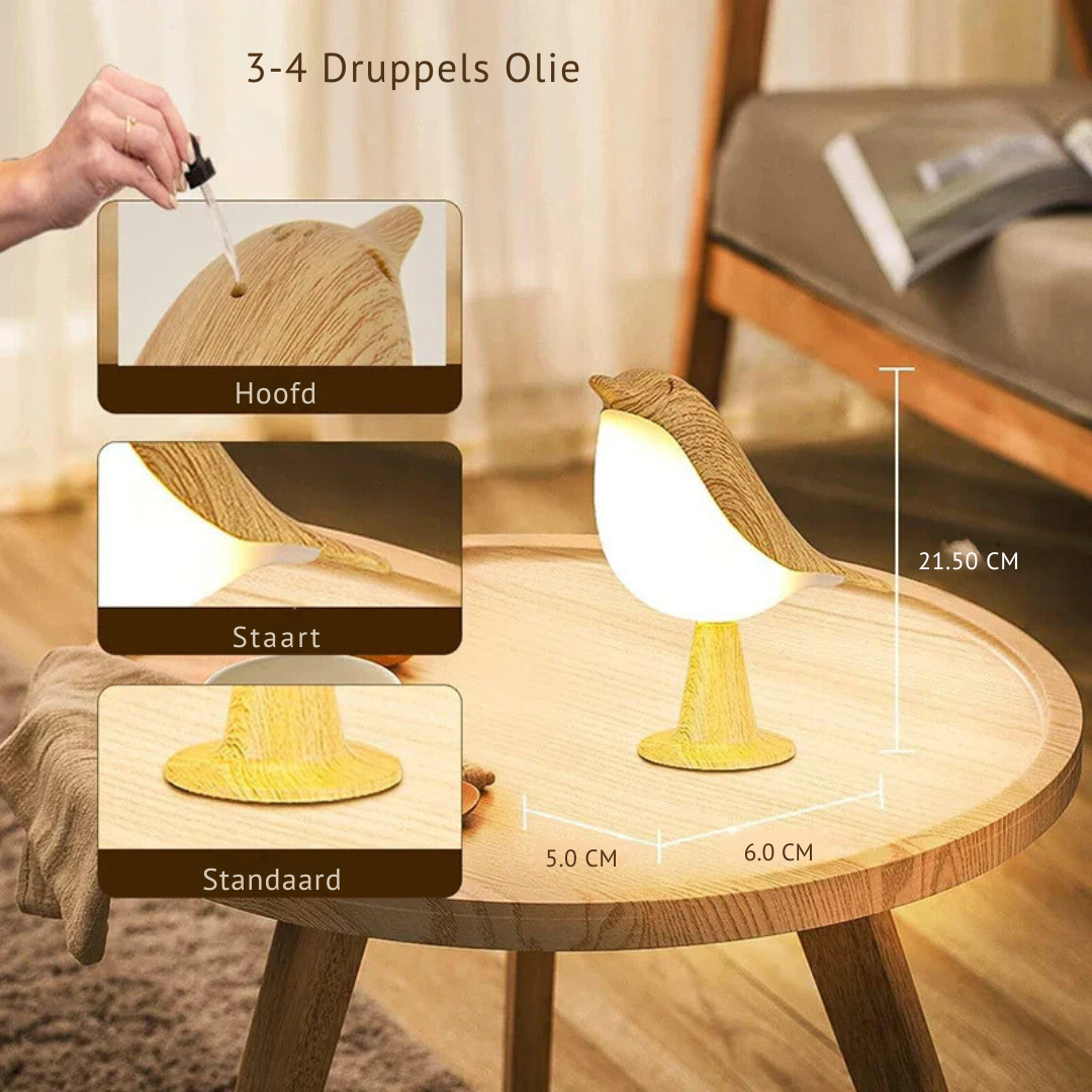 Volia - Vogel Lamp voor Warmte en Gezelligheid in Huis