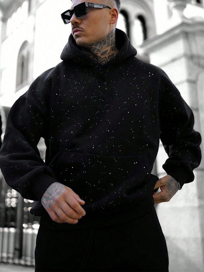 Heren Hoodie Effen Kleur Oversized Casual