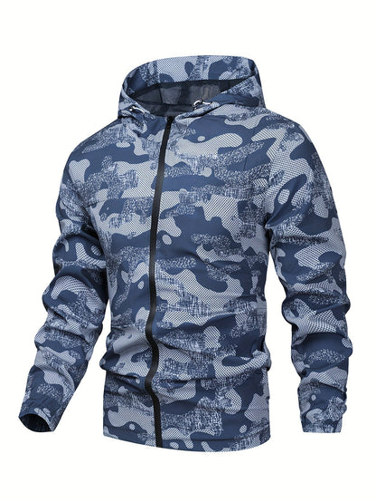 Heren Jas Hoodie Zip Up Wit