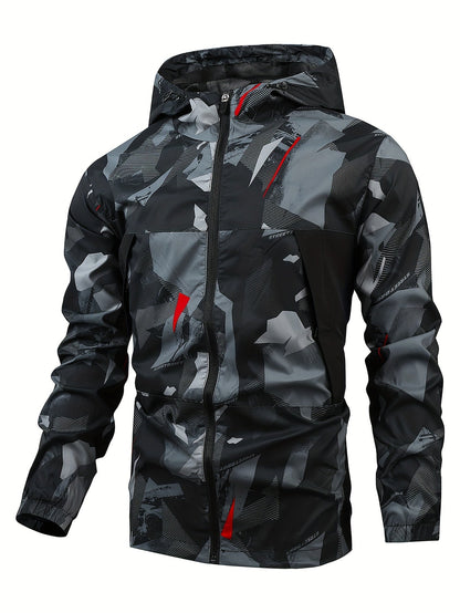 Heren Jas Hoodie Zip Up Zwart