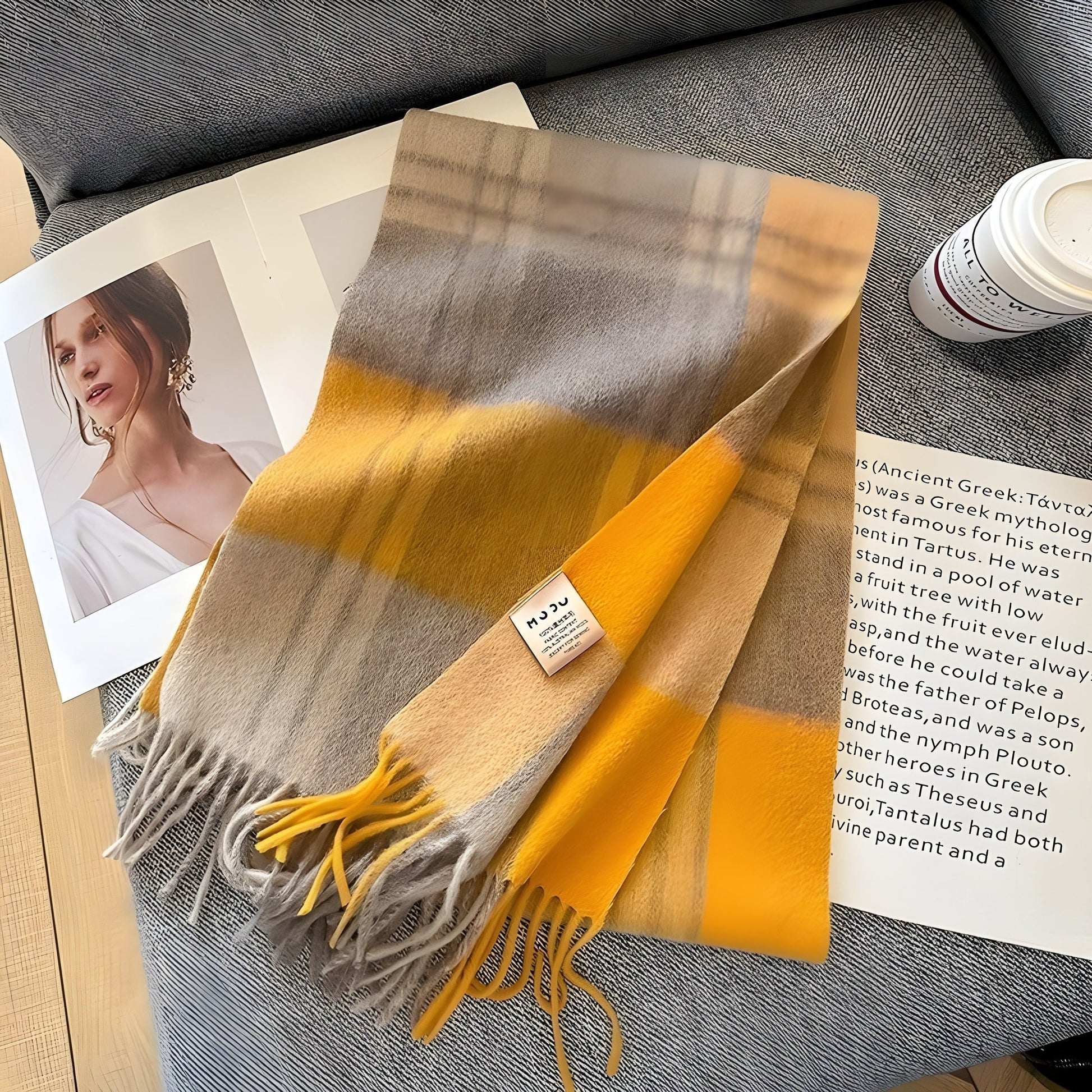 CashmereBreeze Sjaal - Casual Britse Geruite Kasjmier Winter Sjaal voor Vrouwen