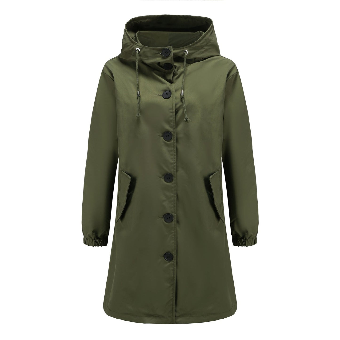 Dames Lichte Regenjas - Slank & Ademend Waterafstotend Groen