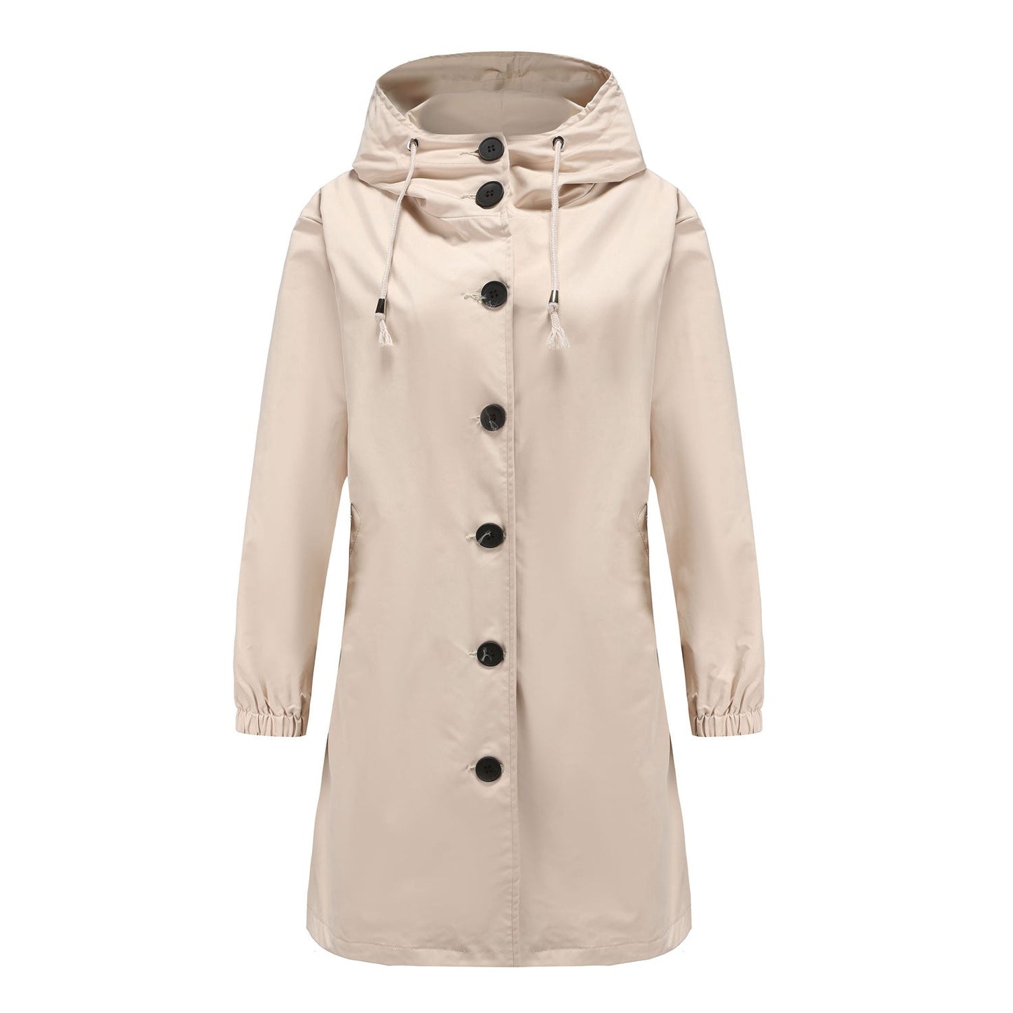 Dames Lichte Regenjas - Slank & Ademend Waterafstotend Beige