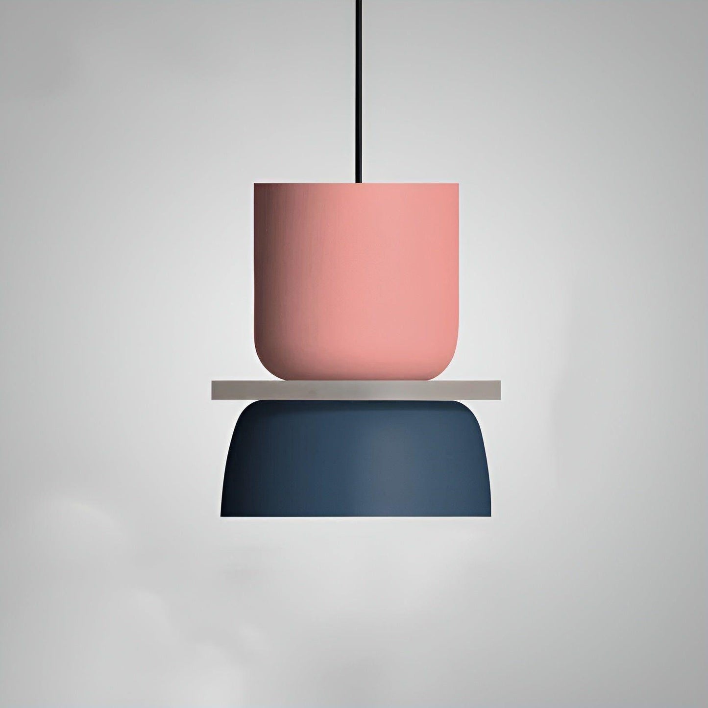 Lampara - Kleurrijke en Elegante Macaron LED Hanglamp Klein - Roze en Blauw