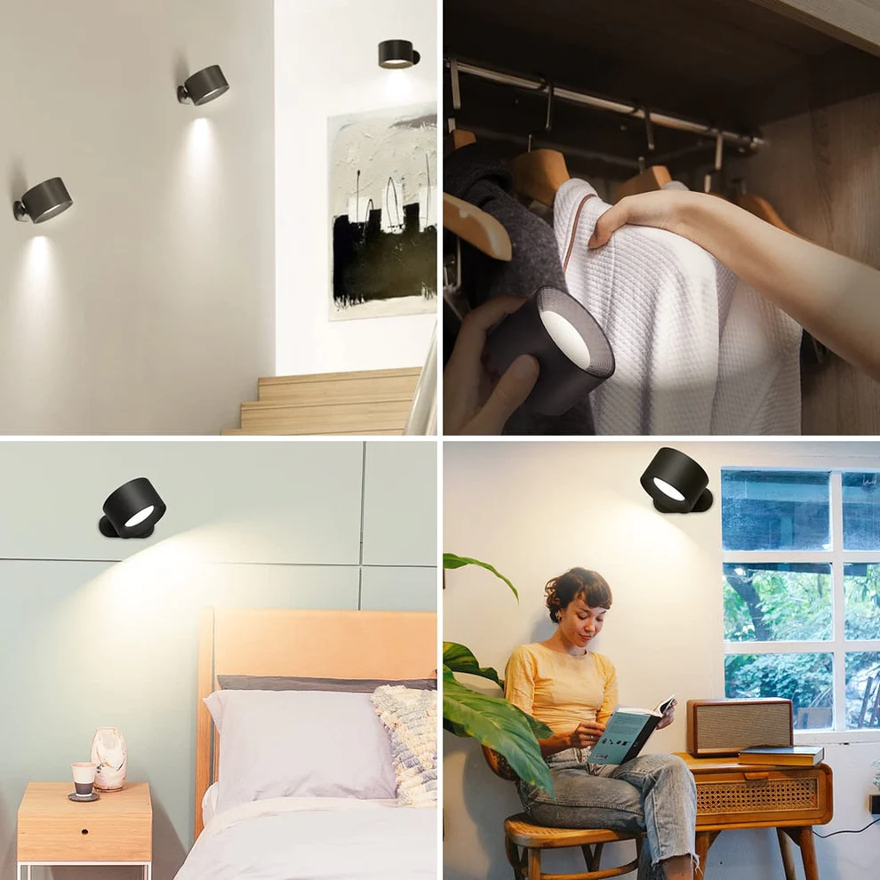 Vista - De 360° Oplaadbare LED Wandlamp voor Thuis