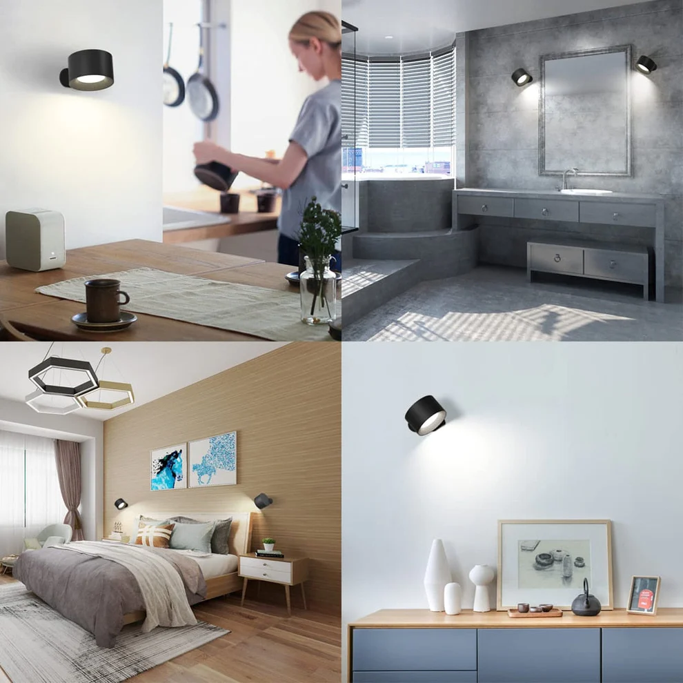 Vista - De 360° Oplaadbare LED Wandlamp voor Thuis